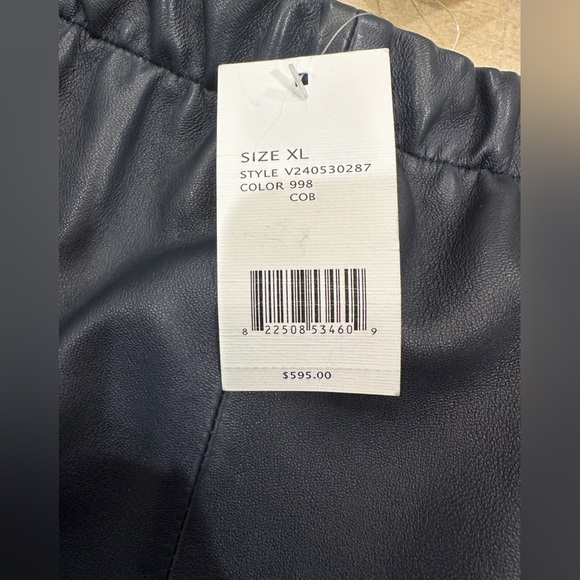 Vince lamb leather two toned color block mini skirt FIRM PRICE - Picture 15 of 16